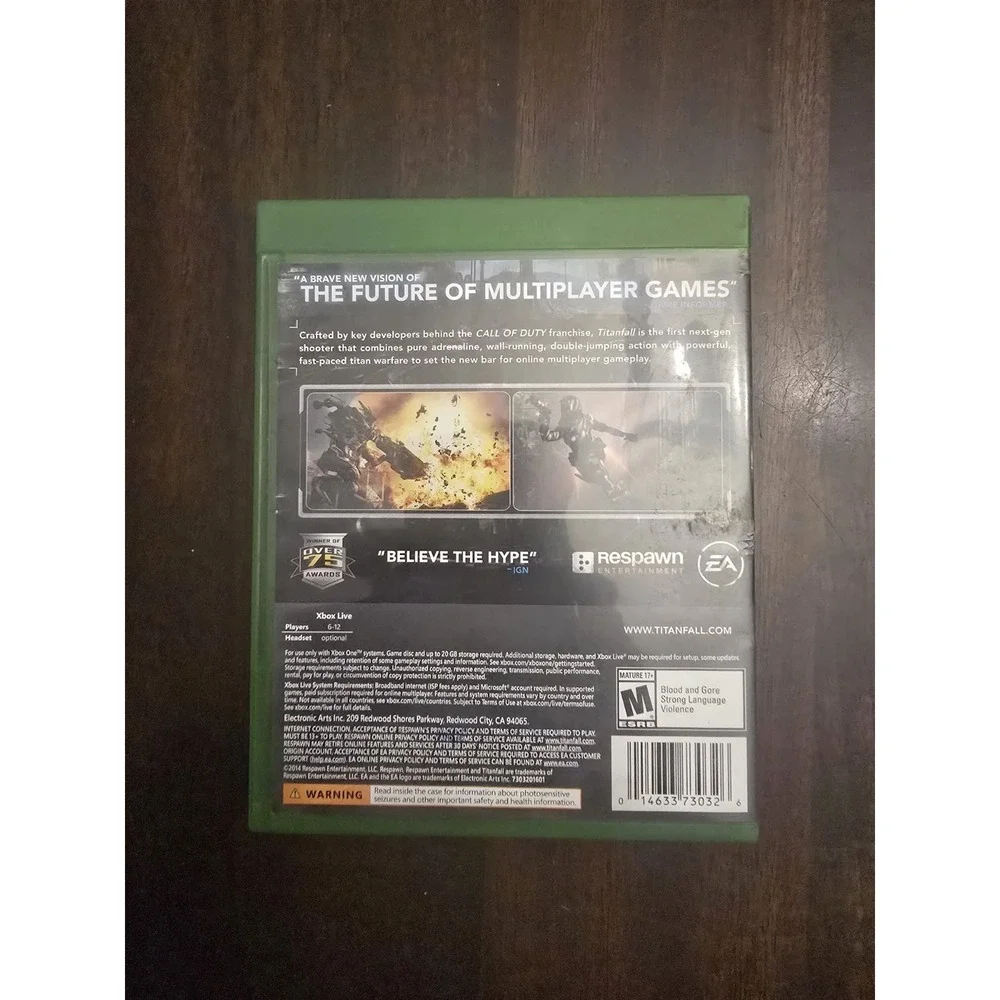 Titanfall Microsoft Xbox One Game